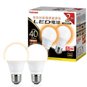 TOSHIBA(����) LED�d�� E26 A�` 40W���� �S���� �d���F 2P �����Ή� LDA5L-G/40V1RP