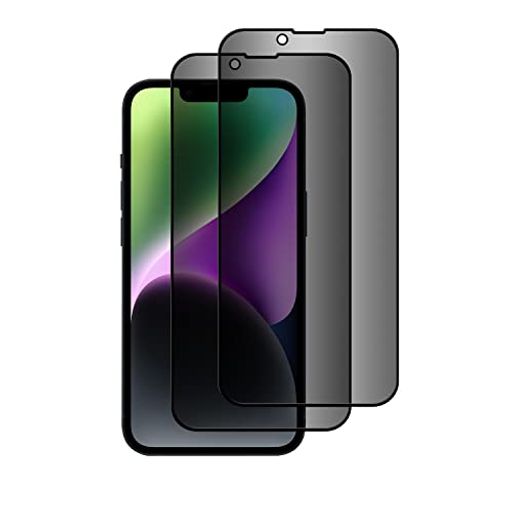 niboow ガラスフィルム iphone 14 plus 用 覗き見防止フィルム  のぞき見防止 9h硬度 強化ガラス 全面保護 3dラウンドエッジ加工 ケースに干渉せず プライバシー保護 iphone 14 plus 覗き見防止フィルム