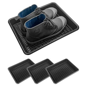 �Z�C��(SEIWA) ���̂��t���V���[�Y�g���C L�T�C�Y �c38.5cmx��30.5cmx����5.5cm �u���b�N 4���Z�b�g IMP318 �ԗp �K�[�f�j���O �I�t�B�X �C�u�� �}���`�Ɏg���� ���\�g���C