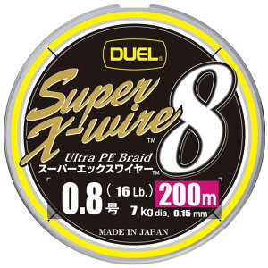 DUEL(�f���G��)PE���C���ނ莅�X�[�p�[�G�b�N�X���C���[8�y���C���ނ胉�C���ދ���x�����x�z0.8��200m5�F/�C�G���[�}�[�L���OH3607N-5CR