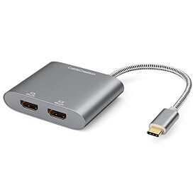 USB-C TO デュアルHDMI 4K CABLECREATION TYPE C TO 2 HDMI変換アダプタ(THUNDERBOLT 3対応) オスーメス(M TO F)GALAXY S22 ULTRA/MACBOOK