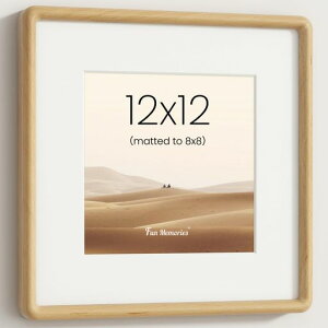 Fun Memories 12x12�C���` �z�� �|�X�^�[�t���[�� �u�i���C�� ��d�グ�ۊp 8x10�C���`�}�b�g�t�� �Ǌ|�� �u���^ ���p �ʐ^���� �M�������[�E�H�[�� �A�[�g�t���[��