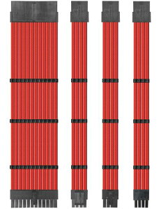 upHere �d�������X���[�u�P�[�u�� 500mm PSU �����P�[�u��16AWG�����x�� ATX/EPS/PCI-E�Ή� PC/�z������ ���ϋv