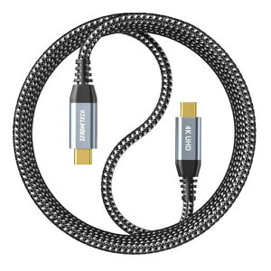 ZeroneTeck USB-C �f���o�͑Ή��P�[�u�� 1M�y20Gbps�����f�[�^�]�� 4K/60Hz �f���o�� 100W/5A�}���[�d PD�Ή��zUSB3.2 Gen2 Type-C �f�[�^�]���P�[�u���Ή� MacBook Pro/Air iPad