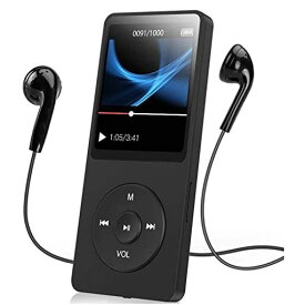 MP3 MP4 プレーヤー、BLUETOOTH 5.0 HIFI ロスレスサウンド MP3 MP4 音楽プレーヤー、子供用、録音、写真、ビデオ、音楽再生、ノイズキャンセリングウォークマンをサポート (メモリーカードなし)