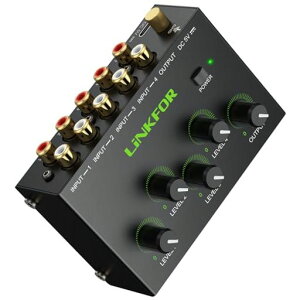 LiNKFOR�I�[�f�B�I�~�L�T�[4�`�����l��RCA�~�j�X�e���I�~�L�T�[���ʒ��������b�L�[�q�����P�[�X����m�C�Y���{��������t��