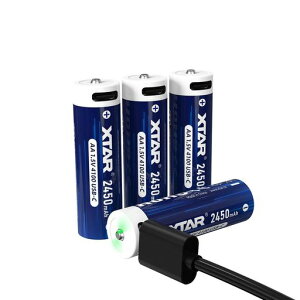 XTAR 1.5V AA�[�d�r4100mWh���e�� USB-C�[�d���P3���`�E���d�r