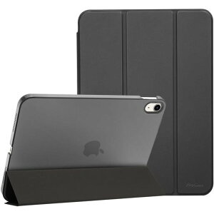 ProCase iPad 11����/10���� �P�[�X iPad(A16)11�C���` 2025/10.9�C���` 2022�ʗp �y�� �ϏՌ� �O�܂� �X�^���h �X�}�[�g�J�o�[(�V���h�E�u���b�N)