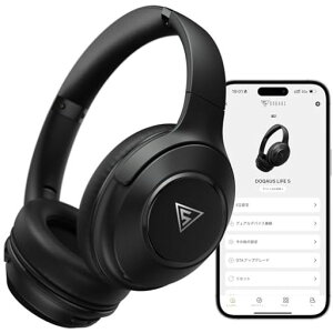 DOQAUS(�h�J�A�X)�w�b�h�z��Bluetooth5.3���C�����X�ő�70���ԘA���Đ�3EQ���[�h�L���������pAAC�Ή��}���`�|�C���g���^�}�C�N�����I�[�o�[�C���[PC�E�X�}�z�E�E�H�[�N�}���Ή��y��slim��LIFE5