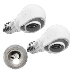 Aiwode|�p�x�̉ώ��\�P�b�g|E17LED�d����p|E17�E�������E17�ϊ��\�P�b�g��|E17led�l���Z���T�[��]|�΂ߕt���_�E�����C�g�ɒ��������Ɏ�t�\|�_�E�����C�g��E17�u���P�b�g����|AC100V|2��