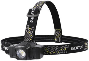 GENTOS(�W�F���g�X) LED �w�b�h���C�g USB �[�d��/�P3�d�r �y���邳90-600���[����/���p�_��4-7.5���ԁz GD�V���[�Y GD-101H/GD-102D/GD-180H �o�R �ނ�