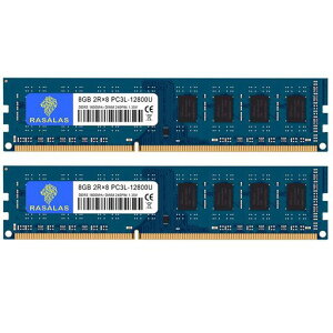 DDR3L-1600 PC3L-12800U 8GBx2�� UDIMM �f�X�N�g�b�vPC�p������ 16GB 240Pin �d��1.35V & 1.5V ���Ή�