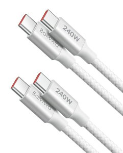 BaiwwaUSBC�P�[�u��PD3.1240W/5A���}���[�d�y1.5m2�{�zUSBTypeC�P�[�u�����ϋv�i�C�����f���h�~iPhone16/15�AMacBookPro�AMatebook�AiPad