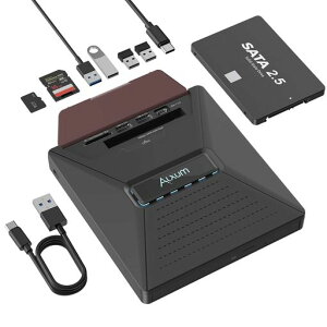 Alxum���ǃo�[�W�������@�\�O�t��CD�EDVD�h���C�u2.5�C���`SATA�|�[�g����TypeC�|�[�g�t��SD/MicroSD�ǂݍ��݁E��������TRIM/UASP