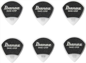 Ibanez����~�ߑf�ނ��g�p�����s�b�NGripWizardSeriesSandGripPick�yHEAVY�z6���p�b�N�z���C�gPPA18HSGWH