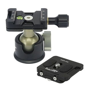 Haogebh-45��v���t�@�C��Ballhead�O�r�{�[���w�b�harca-compatiblescrew-knob�N�C�b�N�����[�X�N�����v�ƃv���[�g�̎O�r��rSliderDSLR�J�����r�f�I�J����MaxLoading8kg17.6lb