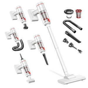 �|���@ �R�[�h���X �����͋z��28000Pa 2in1 0.6kg�y�� �X�e�B�b�N�^�N���[�i�[ �n���f�B�|���@ �d���G�A�_�X�^�[ 8��m�Y�� �����p�C�v LED�Ɩ� Type-C�[�d�� ���d�h�� HEPA�t�B���^�[ �É��݌v �ȁc