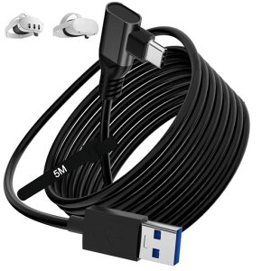 �����N�P�[�u��5M�Ή�Quest3/2/1/Pro/Pico4link�Ƃ̌݊�������VR�w�b�h�Z�b�g�Ή�L���^USB-A&TypeC5Gbps�����f�[�^�]���Ή�MetaQuest3��PC�̐ڑ����^�N�G�X�g�p�A�N�Z�T���[�u���b�N