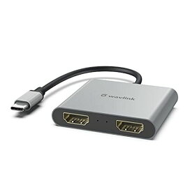 WAVLINK USB C HDMI 変換アダプタ TYPE C デュアル HDMI ハブ 2X4K@30HZ /1X4K60HZHDMI 1XTYPE-C MACBOOK PRO 2019/IPAD PRO 2020/DELL XPS