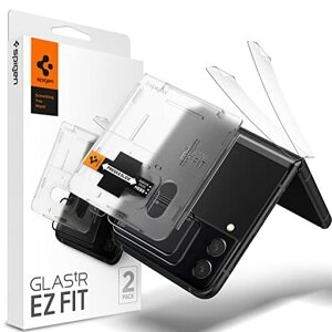 SpigenEZFitیtBGalaxyZFlip4Ή4ZbgSʉtp̃tJo[KXtB2ƃqWpیtB2