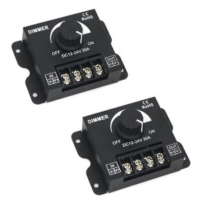 Hailege2�Z�b�gLED�����X�C�b�`�����\�d�����M�����[�^DC12V-24V30A360WLED������LED�P�x�R���g���[��5050LED�X�g���b�v���C�g�����vLED�����p