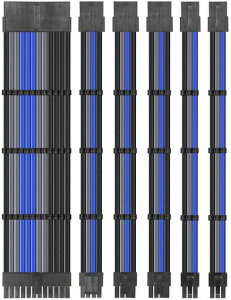 upHere �d�������X���[�u�P�[�u�� 300mm PSU �����P�[�u��16AWG�����x�� ATX/EPS/PCI-E�Ή� PC/�z������ ���ϋv