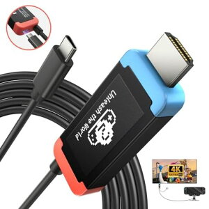 Switch 2 �h�b�N�s�v �u22.5.0�v�Ή� 1.5M Lemorele ���ϋv�A���~���� USB C HDMI�ϊ��P�[�u�� 4K@60Hz PD100W �}���[�d�y2026 ���ǌ^ �E �ڑ�����z���ϋv�A���~���� �ߓd���ߔM�ی�