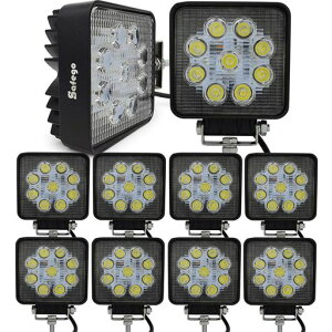 Safego���[�N���C�g27WLED��Ɠ����[�N���C�g�ėp10V-30V�Ή��L�p�^�C�v�������t���b�h���C�g4�C���`�p�^9�ALED�ԊO���_�Ƌ@�B��27WS-FL-10��