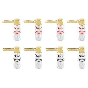 NakamichiExcel�V���[�Y24K�����b�LBananaPlugs�o�i�i�v���O12AWG-18AWG�Q�[�W�T�C�Y4mm�X�s�[�J�[�A���vHi-FiAV�X�e���I�z�[���V�A�^�[�I�[�f�B�I���C���[�P�[�u��