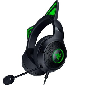 Razer���C�U�[KrakenKittyV2Black���I�ȃl�R�~�~�������Ŕz�M���Ɍ����咣�ł���L���Q�[�~���O�w�b�h�Z�b�g�z�M���ɔ������郉�C�e�B���ORazerChromaRGBHyperClear�J�[�f�B�I�C�h�}�C�N