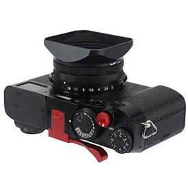 HAOGE LH-X200B スクエアメタルレンズフード 49MMアダプターリングメタルキャップ 富士フイルム X100V X100F X100T X100S X70 富士フイルム フォトカメラアクセサリー ブラック