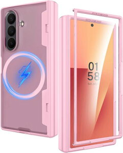 [Miimall]GalaxyZFold7�p�P�[�X���������K���X�t�B�����t��Magsafe�Ή��h���h�o�h�w�䋭���͑ϏՌ��Ϗ����q���W�ی�J�o�[��䔖�^�M�����N�V�[Z�t�H�[���h7�N���A�s���N�X�}�z�J�o�[