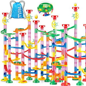 uqtoo 265個 ビーズコースター 知育玩具 スロープ ルーピング セット 子供 組み立 diy 積み木 室内遊び 男の子 女の子 誕生日のプレゼント ビー玉転がし おもちゃ ブロック