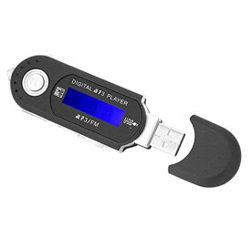 MP 3 MP3 USB ラジオ CD プレーヤー BLUETOOTH 目覚まし時計 ポータブル音楽 MP3 USB プレーヤー LCD スクリーン付き ポータブル オーディオおよびビデオ FM ラジオ ボイス メモリー カード シルバー (黒)