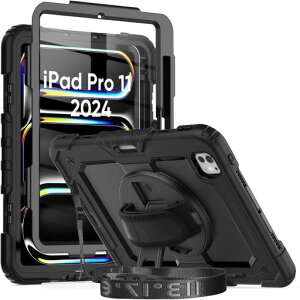 TSQ iPad Pro 11 �P�[�X 2024 M4 �A�C�p�b�h �v�� 11 �C���`(5����)�P�[�X�ی� �t�B�����t�����|���[ �V�����_�[ �ϏՌ� �Ռ��z�� �X�^���h �n���h�X�g���b�v �X�g���b�v ��] ��� �d���p �h�o ���c