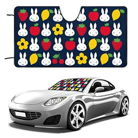ミッフィーフロントサンシェードかわいいデザイン遮光&断熱効果車用サンシェード130x70cm吸盤紫外線対策日除け夏キャラクターアニメグッズ雑貨かわいいおしゃれ車内
