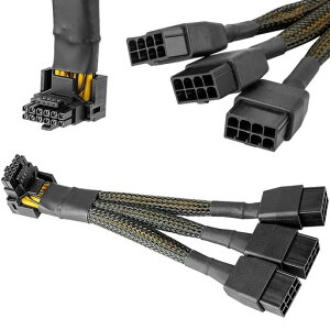 Xiatiaosann16AWGPCIE5.012VHPWR600W3x8�s������16�s��(12+4�s��)�ւ�90�x���p�d���A�_�v�^�P�[�u���O���t�B�b�N�X�J�[�hRTX409040803090TI4070Ti(�^�C�vA)�p