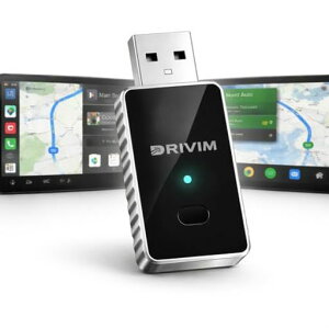 DRIVIM CarPlay/Android Auto 2in1���C�����X�A�_�v�^�[ �y�v�V�I���C�����X�̌��EWiFi 6�Ή��z�z���[���Ŏԓ��X�b�L�� Bluetooth 5.4���� �����ڑ�&�f���A���f�o�C�X�Ή� �A���~�j�E���{�f�B