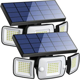 INTELAMP センサーライト 屋外 ソーラーライト 屋外 防水 6000MAH大容量電池 人感センサーライト 屋外 270°照明範囲 屋外 ライト ガーデンライト ソーラー 屋外 照明 高輝度 1200ルーメン じんかんせんさー ライト 屋外