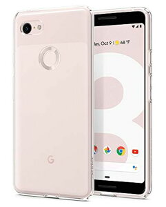 SpigenPixel3�P�[�XTPU�\�t�g�P�[�X�S�ʃN���A�Ռ��z���J�����ی�X�N���[���ی�w��h�~�ɂ��ݖh�~���^�y�ʃ��L�b�h�E�N���X�^��F19CS25032(�N���X�^���E�N���A)