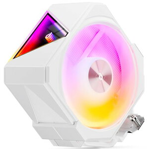 upHere CPU�N�[���[ ARGB ��� 155mm�� 4�{6mm�M�� TDP240W 120mmPWM�t�@�� �É� AM4/AM5/AM3