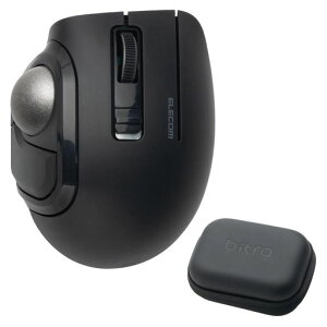�G���R�� �g���b�N�{�[���}�E�X bitra �É� �e�w���� Bluetooth ����2.4GHz 2��}���`�y�A�����O 5�{�^�� ��p���[�P�[�X�t �u���b�N M-MT1MRSABK