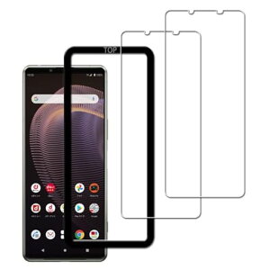 ���{���Ɏq�f�ސ� �Ή� Xperia5 III �p�� �K���X�t�B���� �����K���X �ی�t�B���� �K�C�h�g�t��, 2���Z�b�g