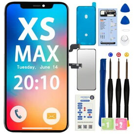 IPHONE XS MAX用スクリーン交換、3DタッチLCDディスプレイデジタイザー修理キットアセンブリ スクリーンプロテクター+修理ツール付き IPHONE XS MAX 6.5インチ(A1921、A2101、A2102、A2103、A2104)に対応