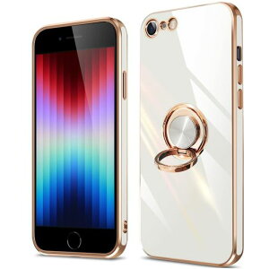 iPhoneSE3/SE2/8/7�P�[�X�����O�A�C�t�H��SE��3�����2����J�o�[�����O�t���ϏՌ��X����tpu�\�t�g�V���R���X�^���h�@�\�t��360��]�ԍڃz���_�[�Ή�(�z���C�g)