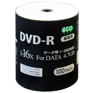 DVD-R�f�[�^�p4.7GB16�{���C���N�W�F�b�g�Ή�100���o���N�p�b�P�[�W1��[�ԕi�����s��]DR47JNP100_BULK-1