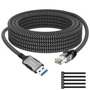 USB-A�C�[�T�l�b�g�P�[�u��1MRJ45�M�K�r�b�gUSB3.0Type-A�L��lan�R�[�h�l�b�g���[�N�P�[�u��1000Mbps�����^�C�vA�ϊ��C���^�[�l�b�g�P�[�u�����b�v�g�b�vLaptop�APC�APS5�A�X�C�b�`Switch�ɓK�p
