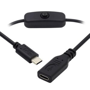 Cablecc�I�X-���XUSB�^�C�vCUSB-C�P�[�u���I���I�t�d���X�C�b�`�{�^���t�����b�v�g�b�v�L�[�{�[�hRaspberryPi4B�p
