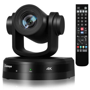 Chameye4KWeb��c�J����PTZ�J����20�{���w�Y�[��AI�����ǔ���c��USB3.0/HDMI/LAN/PoE�Ή�1/2.5�C���`HQ�Z���T�[4KP30851����f�^��@�\�t���L�p��c���C�u�z�MOBSYoutube