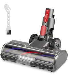 ダイソン V7 ヘッド 【2023最新強化版】 DYSON V7 V8 V10 V11 V15 シリーズ専用 掃除機ヘッド ソフトローラークリーナーヘッド LEDモーターヘッド 交換部品 アクセサリー 互換品